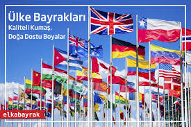 Ulke Bayraklari Bayrak Flamalar Kumas