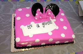 Cute Minnie Mouse Baby Shower Cake Baby Shower Cakes Baby Shower Cakes Girl Baby Shower Cake Decorations