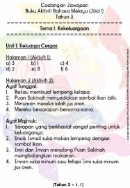 Mulai dari pengertian kalimat majemuk, ciri ciri kalimat majemuk, fungsi kalimat majemuk, contoh kalimat. Page 1 Cadangan Jawapan Buku Aktiviti Tahun 3 Tema 1