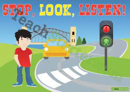 Explore road respects board road safety posters followed by 191 people on pinterest. Road Safety Poster Stop Look Listen Road Safety Poster Safety Posters Health And Safety Poster