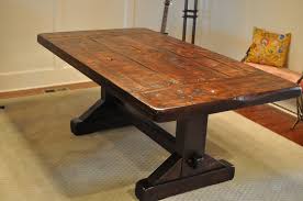 The Emerson Rustic Trestle Dining Table Atlanta Cherry Style Trestles Raleigh Nc Inn Apa Rustic Trestle Dining Table Metal Dining Table Rustic Furniture Design