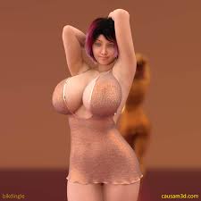 Times Square Booty Dress - Enya 3D Render by bikdingle