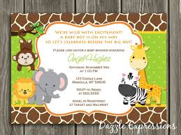 Boy safari zoo two invitation. Jungle Baby Shower Invitation Giraffe Printable Jungle Baby Shower Invitations 800x60 Jungle Baby Shower Invites Safari Baby Shower Invitations Zoo Baby Shower