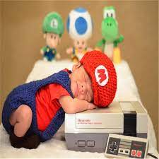 Maybe you would like to learn more about one of these? Baby Kid Clothes Super Mario Hats For Newborns Cartoon Mario Cosplay Costume Photo Shoot Outfit Infant Photography Props Hat Set Aliexpress