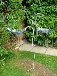 Combination Bird Bath And Feeder Ian Gill Sculpture Ian Gill Sculpture Artist Blacksmith Bird Bath Garden Bird Bath Bird Garden