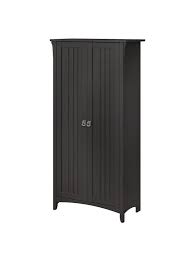 While the design and structure of the kitchen should be convenient, a kitchen pantry cabinet is a vital integration. Bush Furniture Salinas 63 H Kitchen Pantry Cabinet With Doors Vintage Black Standard Delivery Office Depot