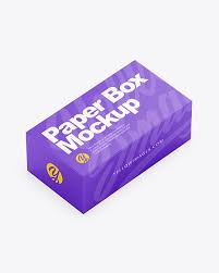 Paper Box Mockup In Box Mockups On Yellow Images Object Mockups