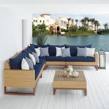 Theaddison 6 Piece Rattan Sunbrella Sectional Seating Group With Cushions Is Something New In The Wicker Patio Sectional Outdoor Furniture Sets Patio Sectional