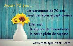 Message Anniversaire 70 Ans Sous Forme De Belle Citation Texte Anniversaire 70 Ans Anniversaire 70 Ans Bon Anniversaire