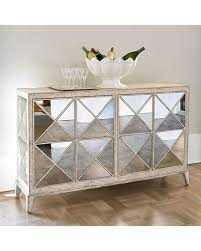 Silver angela 59'' wide 5 drawer sideboard. Mirrored Dining Room Furniture Neiman Marcus