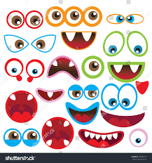 Cute Monsters Eyes And Mouth Vector Illustration Cute Monsters Monster Eyes Monster Decorations