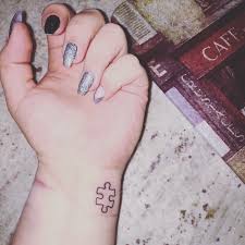 Autism Puzzle Piece Tattoo Black And White My Puzzle Piece Tattoo Puzzle Tattoos Autism Tattoos Pieces Tattoo
