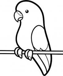How To Draw A Parakeet For Kids Step By Step Animals For Kids For Kids Free Online Drawing Tutorial Bird Drawing For Kids Simple Bird Drawing Bird Drawings