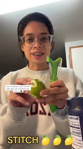 Asian Girl Eating Lemon