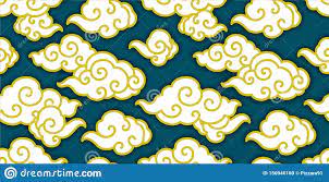 Download Chinese Cloud Wave Seamless Wallpaper Stock Vector Illustration Of China Decor 150946180 Japanese Quilt Patterns Chinese Patterns Clouds Pattern