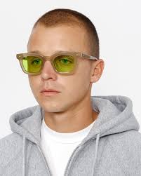 展示品】Stussy Eyegear BENNY サングラス STUSSY Eyegear BENNY Gold-Demi/Green Eyegear 