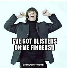 Ringo Has Blisters On His Fingers The Beatles Cool Bands Pop Culture