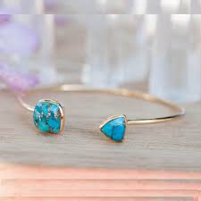 Turquoise Gemstone Bangle Bracelet Gold Bangle Bracelet Gemstone Bangle Bracelets Gemstone Bangle