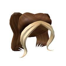 2 Fierce Brown Popstar Pigtails With Blond Bangs Roblox Blonde Bangs Pigtails Bangs