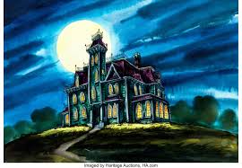 Artistic addams family house plans mansion floor plan best of beautiful. The Addams Family Production Backgrounds Group Of 4 Hanna Barbera Lot 97617 Heritage Auctions