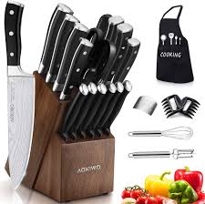 22 pieces kitchen knife set