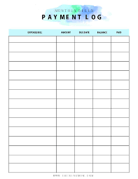 Once that goal is reached, the spreadsheet shows you how to start paying off all. Monthly Bills Payment Log Template Download Printable Pdf Templateroller