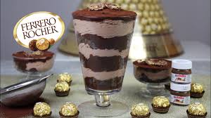 Ferrero Rocher Schichtdessert Silvester Rezept Einfach Rocher Brownies Youtube Silvester Rezepte Einfach Nachtisch Silvester Ferrero Rocher Dessert