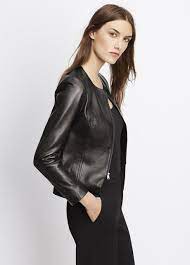 Tailored Collarless Leather Jacket Collarless Leather Jacket Leather Jacket Collarless Jacket