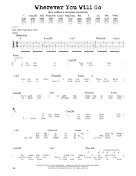 Maybe you would like to learn more about one of these? Wherever You Will Go Sheet Music The Calling Guitar Lead Sheet