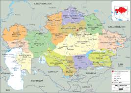 A map is a symbolic depiction emphasizing relationships between elements of some space, such as objects, regions, or themes. Kazakhstan Map Political Worldometer