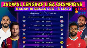 Pada laga lainnya, sang juara liga premier inggris juga sukses menundukan tuan rumah rb leipzig. Jadwal Liga Champions Babak 16 Besar Leg 1 Leg 2 2020 2021 Round Of 16 Champions League Youtube