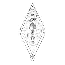 Solar System Tattoo Design Pdf 1mm Studio Creative Content Marketing Agency