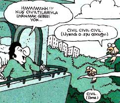 Oguz Topoglu Kus Civiltilariyla Uyanmak Gibisi Yok Civil Civi Komik Komik Seyler Karikatur
