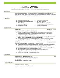 Teacher resume template (text format) summary. 12 Amazing Education Resume Examples Livecareer