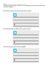 A Wrinkle In Time Ch 9 Twitter Formative Assessment Formative Assessment A Wrinkle In Time Assessment