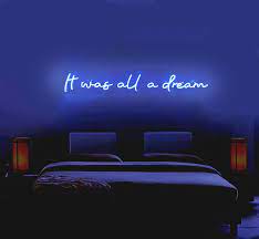 Neon Sign It Was All A Dreamneon Sign Bedroomneon Etsy Neon Room Neon Sign Bedroom Neon Room Decor