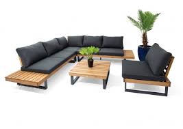 جلسة خشب مع المنيوم زاوية 5 قطع