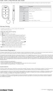 Dei7146 Remote Control User Manual Dei Headquarters