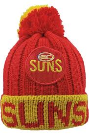Shop Gold Coast Suns Afl Hundo Beanie Hat Australian Football League Online 1 Day Co Nz