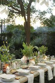 Profiteroles with coffee whipped cream. Design Ideas Inspiration For The Perfect Outdoor Dinner Party Outdoor Dinner Parties Outdoor Dinner Backyard Table Setting