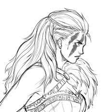 Astrid New Look Sketch By Iara Art On Deviantart Warrior Drawing Queen Drawing Viking Drawings