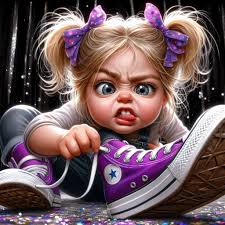 Computer game with blonde girl in blue dress?