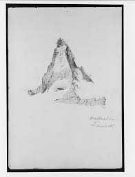 John Singer Sargent Matterhorn Zermatt Schweizer Alpen Zeichnung Schweiz