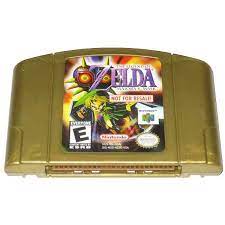 Don't believe that, zelda majora's mask was not always a gold cart and it's worth a decent amount sealed. Not For Resale Zelda Majora S Mask Gold N64 Game Cartridge For Sale