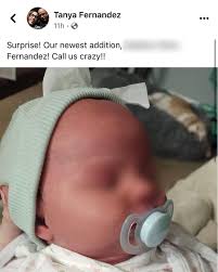 Tanya Fernandez posted a picture of their new baby daughter. She posted  this the NIGHT BEFORE HER ARRAIGNMENT! Where the heck did this newborn  child come from? The whole time I was