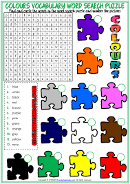 Check spelling or type a new query. Colours Esl Printable Word Search Puzzle Worksheet