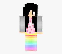 How to draw nyan cat cute evangautier youtube. Nyan Cat Girl Soooo Cute Minecraft Girl Skins Nyan Cat 305x630 Png Download Pngkit