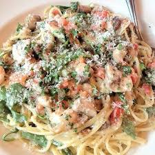 Bistro Shrimp Pasta Cheesecake Factory Recipe Bistro Shrimp Pasta Is Spaghettini Tossed In A Creamy Lemon Garlic Sauce With Sauteed Mushrooms And Toma Bistro Shrimp Pasta Italian Pasta Recipes Pasta Dishes