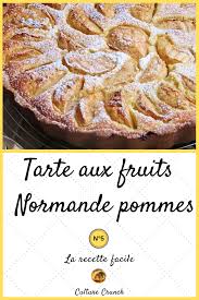 Tarte Aux Fruits N 5 Tarte Normande Aux Pommes Recette Sucre Facile Recette Recette Facile