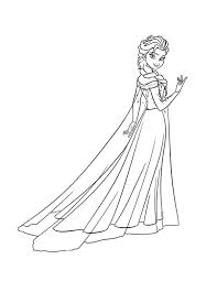 Disney frozen coloring pages elsa. Queen Elsa Wearing Ice Gown Coloring Pages Coloring Sky Elsa Coloring Pages Frozen Coloring Pages Frozen Coloring
